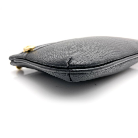 FENDI Vintage Black Pebbled Leather Cosmetic/Makeup Pouch - Picture 6 of 12